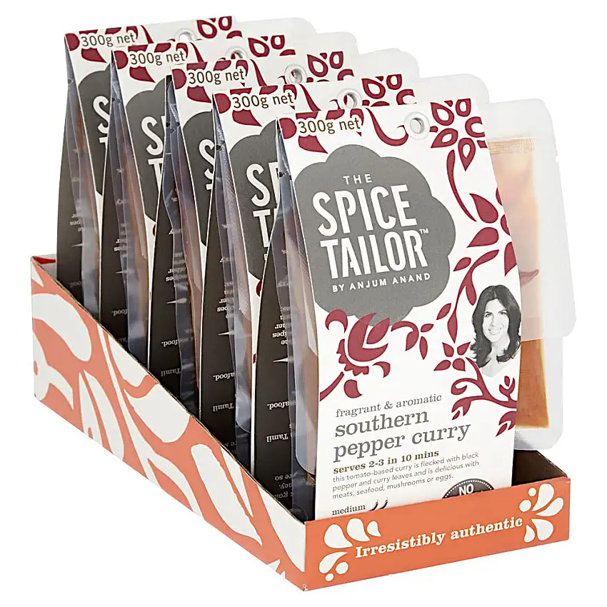 The Spice Tailor Southern Pepper Curry – Indisches Curry-Set, 5 Stück
