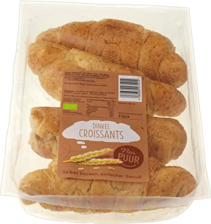 nur puur Bio Dinkel Croissant 4 Stück (1 x 200 gr)