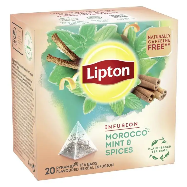 Lipton Kräutertee Marokkanischer Minze Pyramidenbeutel, 480 g