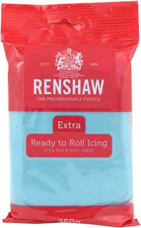 Renshaw Rollfondant, Baby Blue (Blau) - Fondant - 250 g
