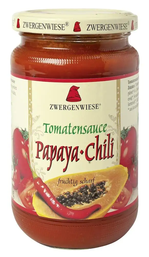 Zwergenwiese Bio Tomatensauce Papaya-Chili (2 x 340 ml)
