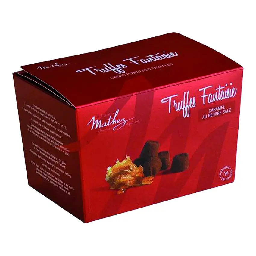 Mathez Schokoladentrüffel Fantaisie mit gesalzenem Karamell, 250g
