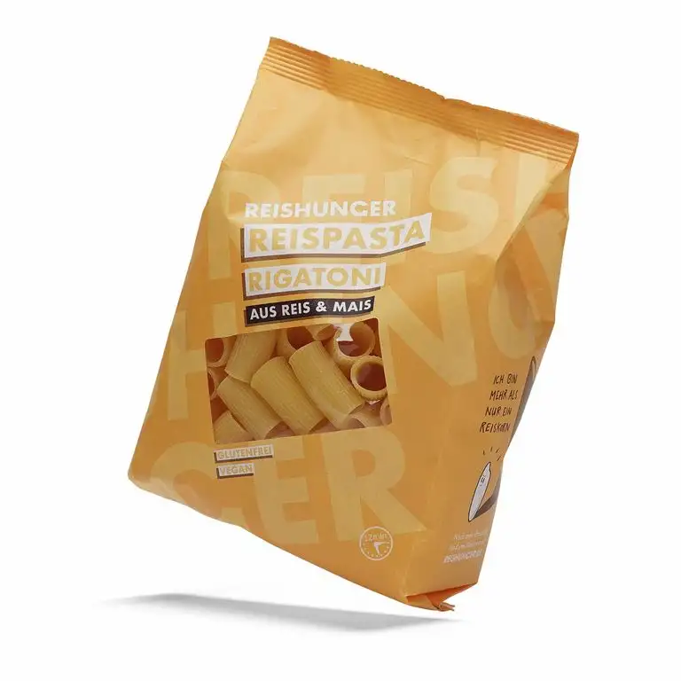 Reishunger Glutenfreie Rigatoni Reispasta aus Mais- & Reismehl (10 x 400g) - Auch in 400g und 3 x 400g erhältlich - Bei Zöliakie geeignet