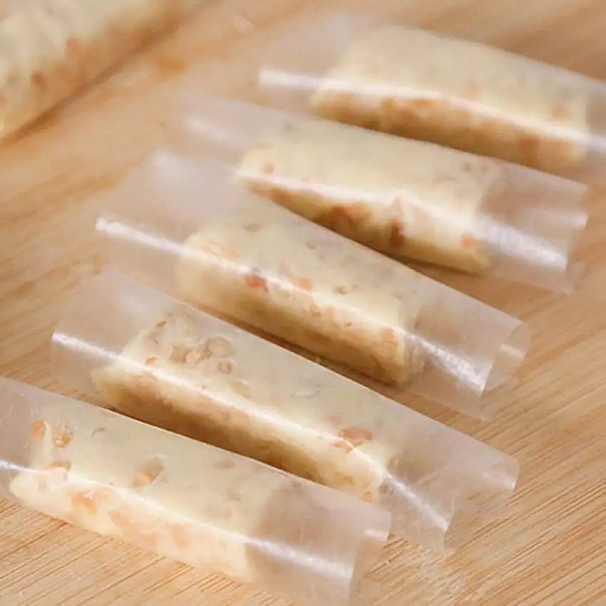 1000 Stück glutinöses Reispapier, essbare Süßigkeitenverpackung, klebriges Reispapier, Nougat-Papier, für Süßigkeiten und Schokoladenherstellung, Dekoration, essbares Reispapier, 8 x 6 cm