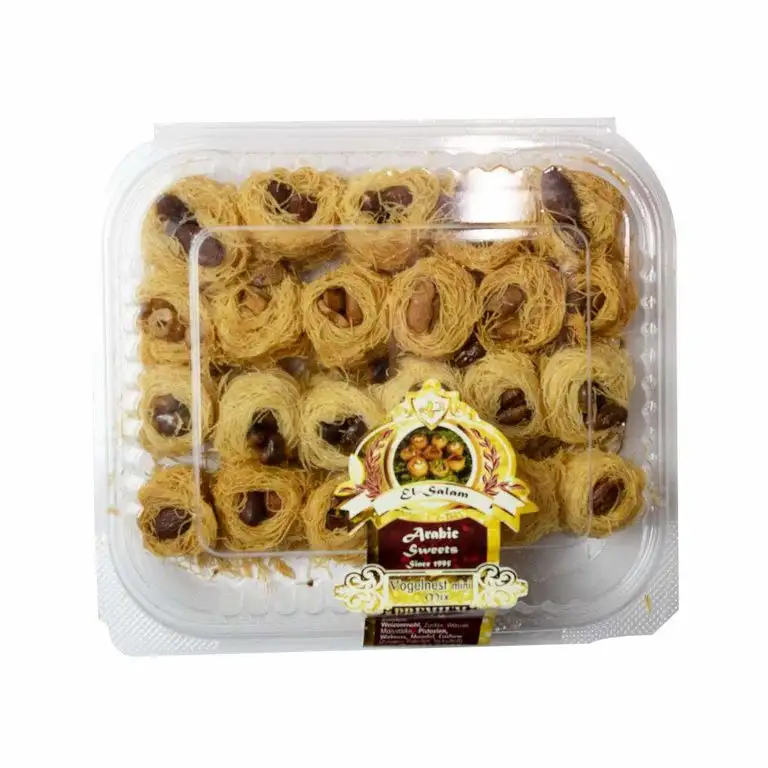 Vogelnester Mini gemischt, Füllung aus Pistazien, Cashewkernen und Mandeln (500 g)
