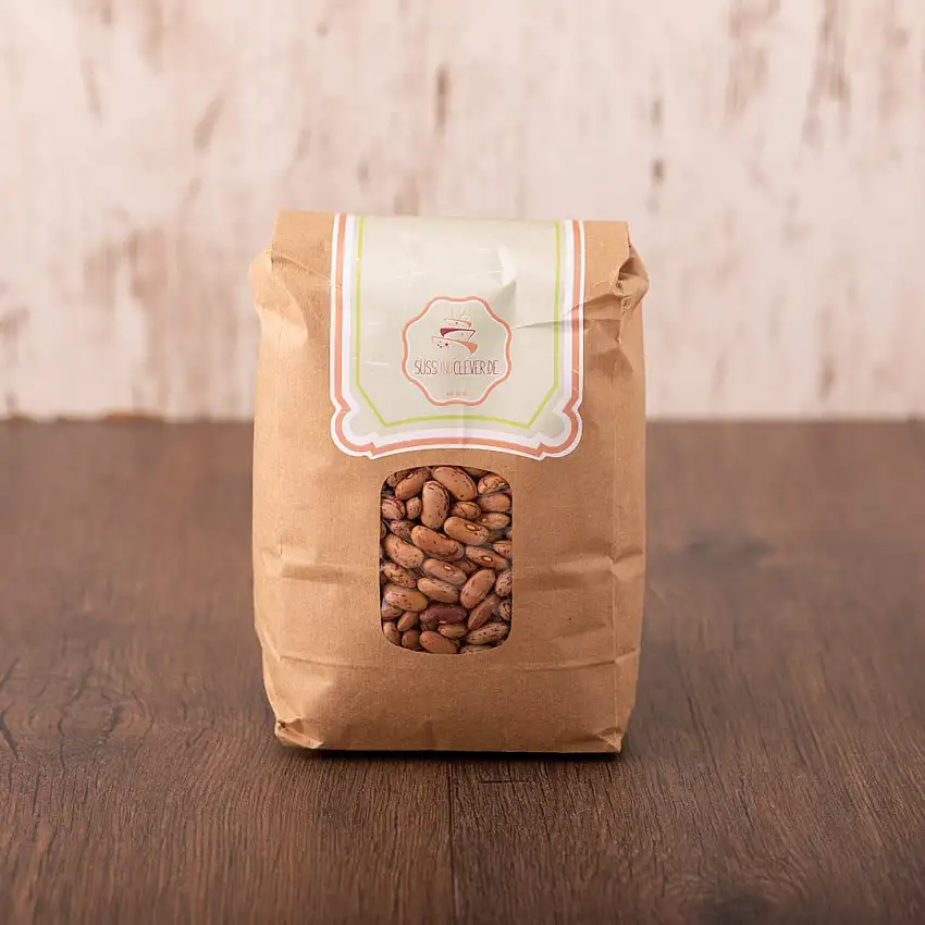 süssundclever.de® Bio Pintobohnen | rot | 9 kg (5 x 1,8 kg) | unbehandelt | plastikfrei und ökologisch-nachhaltig abgepackt