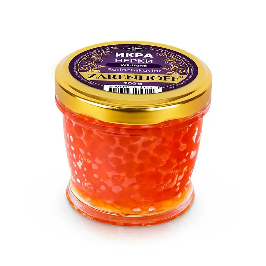 Rotlachskaviar 100 g, Lachskaviar, Roter Kaviar икра нерки caviar roter Lachs Glas (100, Gramm)
