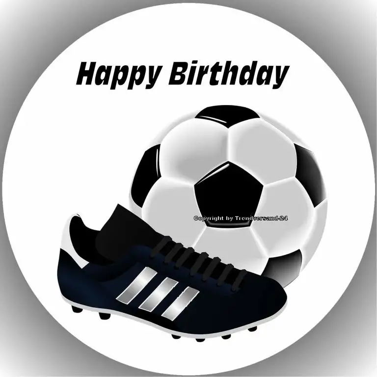 Premium Esspapier Tortenaufleger Fussball T3