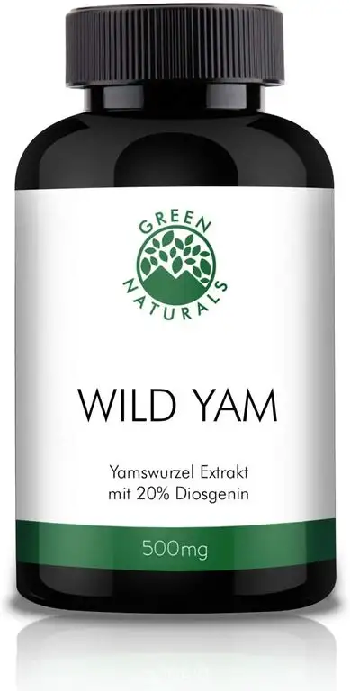 Yams (180 Kapseln á 500mg) - deutsche Herstellung – Vorrat für 6 Monate – 100% Vegan & Ohne Zusätze