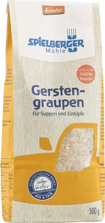 Spielberger Bio Gerstengraupen, demeter (6 x 500 gr)