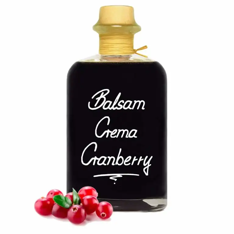 Balsamico Creme Cranberry 0,5L 3% Säure mit original Crema di Aceto Balsamico di Modena IGP.