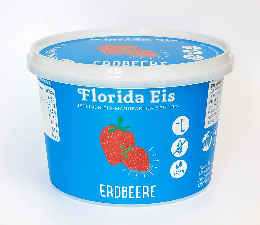 Fruchteis "Florida Eis" Erdbeer - Familienpackung - 500ml