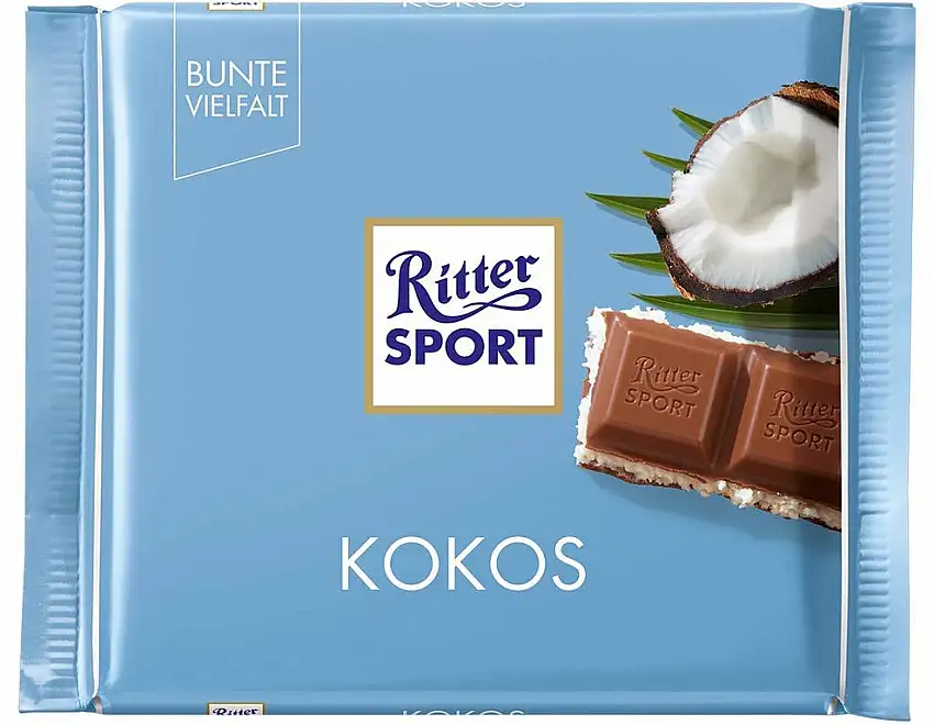Ritter Sport Kokos, 1er Pack (1 x 100 g)