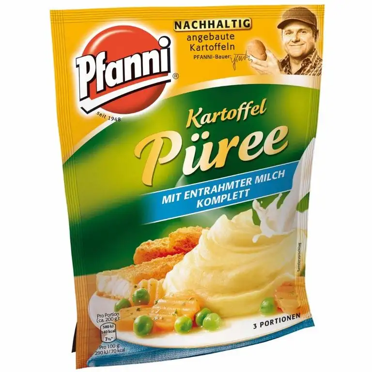 Pfanni Kartoffelpüree Das Komplette mit entrahmter Milch, 3 Portionen