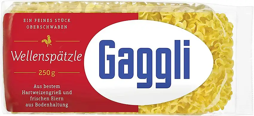 Gaggli Frischeier-Nudeln Wellenspätzle, 250 g