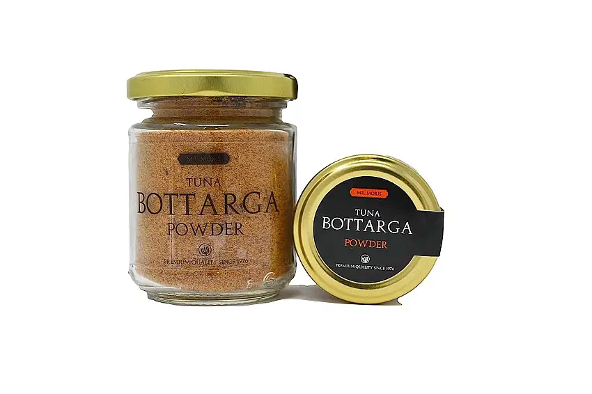 Mr Moris Thunfisch-Rogen Powder Premium Quality Bottarga Kosher (Thunnus Albacares Rogen Pulver) (70Gr)