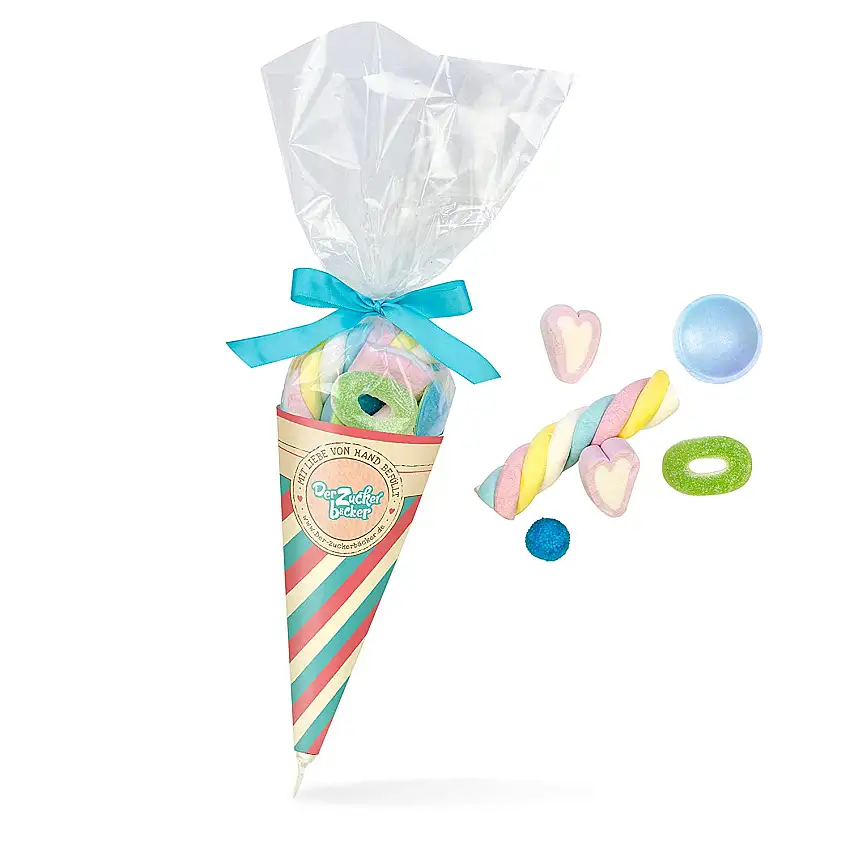 Zuckertüte Auslese, eine Süßigkeiten-Mischung aus Fruchtgummi und Marshmallow