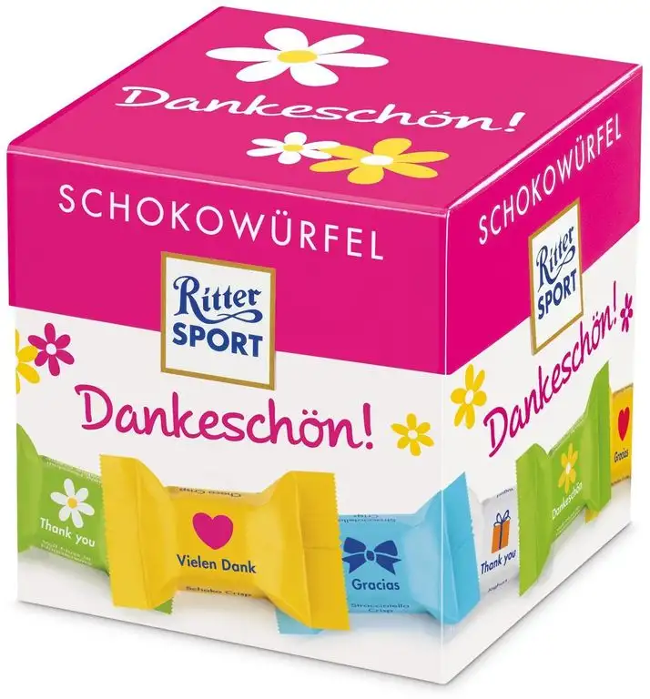 Ritter Sport Schokowürfel Dankeschön, 176 g