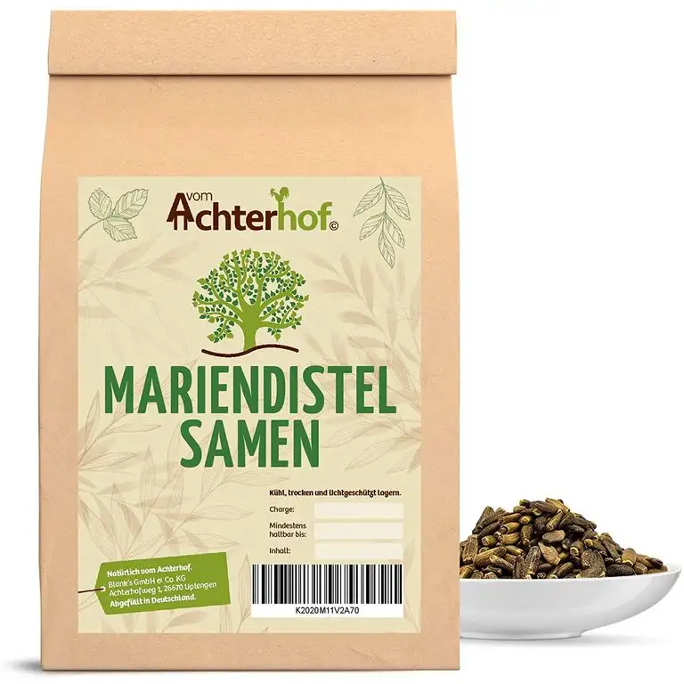 1 kg Mariendistelsamen ganz Mariendistel natürlich vom-Achterhof Mariendisteltee