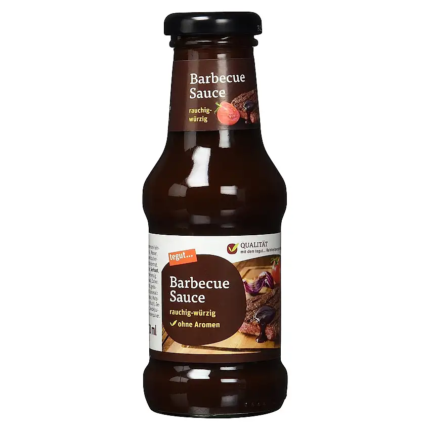 tegut... Barbecue Grillsauce - rauchige und würzige Salsa für Grill BBQ, 1 x 250 ml