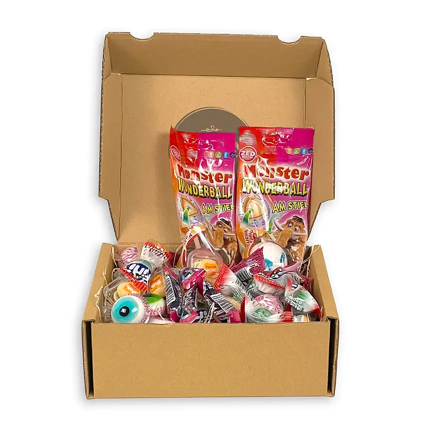 Genusslebenbox mit ca. 500g sauren Süssigkeiten von Trolli, Fini und Monster Wunderball