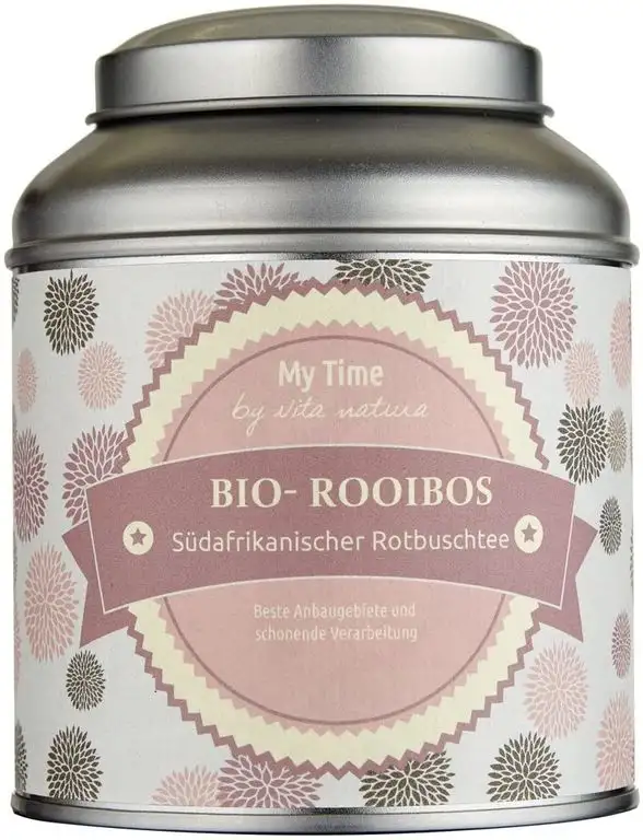 My Time, Rooibos Tee, südafrikanischer Rotbuschtee Bio, 1er Pack (1 x 125 g)
