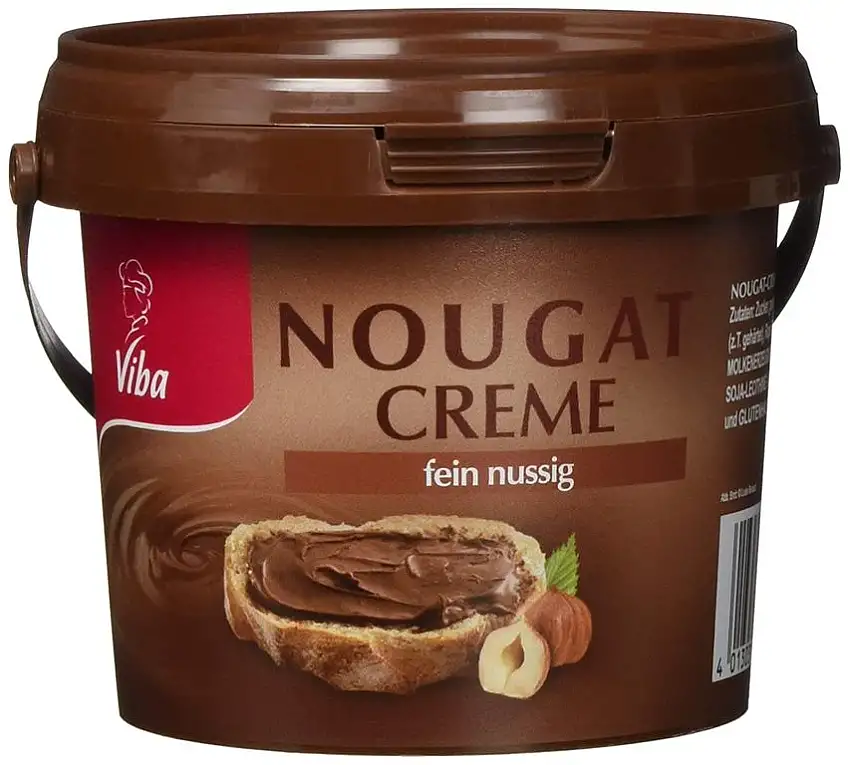 Viba Nougatcreme Brotaufstrich, 8er Pack (8 x 375 g)