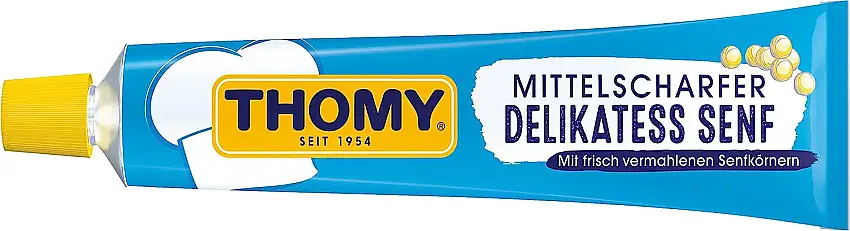 Thomy Delikatess Senf, mittelscharf, 100 ml