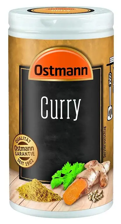 Ostmann Curry 1 x 30 g Currypulver indische Gewürz-Mischung, Curry-Gewürz, für leckeres indisches oder asiatisches Curry, Nudeln, Reis & Wok-Gemüse, Menge: 1 Stück