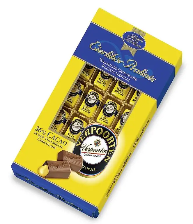 RCP Verpoorten Eierlikör-Pralinés, Vollmilch-Schokolade, Flüssige Füllung, Alkoholhaltig, Tolles Geschenk, 200 g
