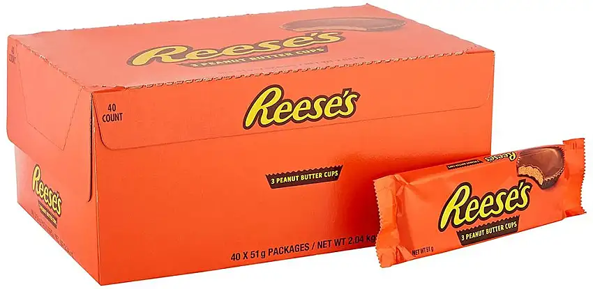 Reese's 3 Peanut Butter Cups 40x51g - Original US-Ware!