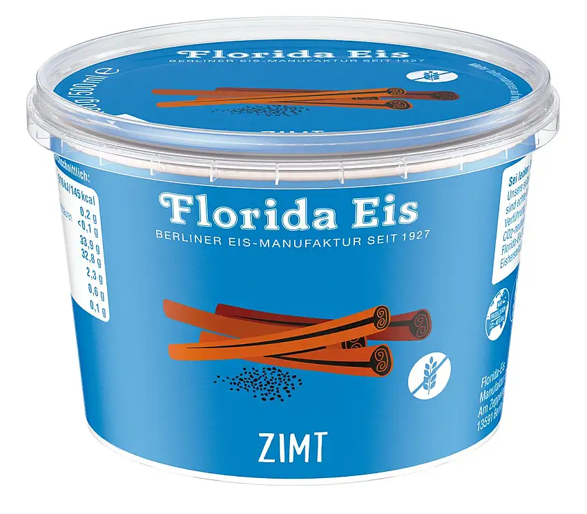 Eiscreme "Florida Eis" Zimt - Familienpackungen - 500ml