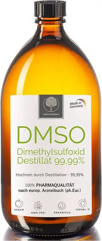 ❀ DMSO Dimethylsulfoxid 99,99% ph. Eur. (echte Pharmaqualität) in Apothekerflasche – 100ml (auch erhältlich in 250ml, 500ml & 1000ml)