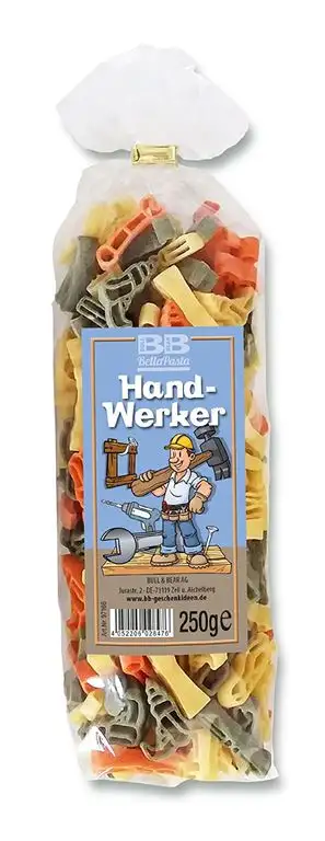 Bunte Nudeln "Pasta Handwerker"