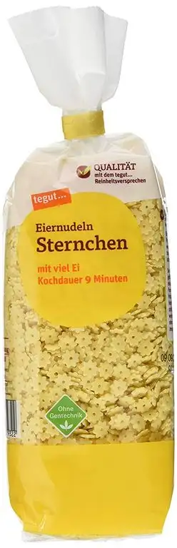 tegut... Eiernudel Sternchen, 250 g
