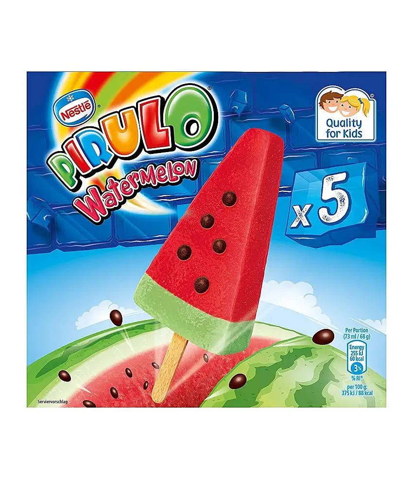 Nestlé Schöller Pirulo Watermelon Multipackung, 365ml (Tiefgefroren)