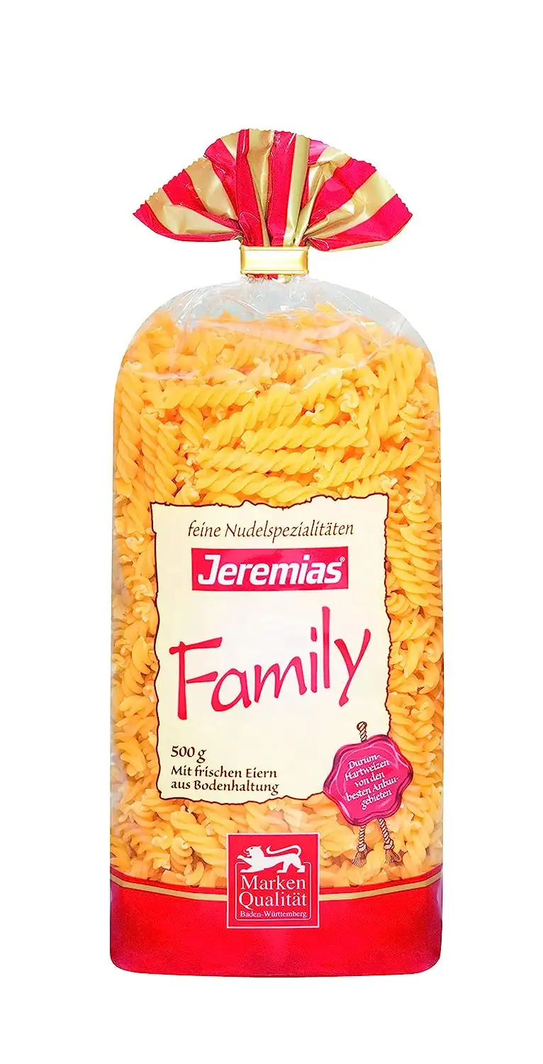 Jeremias Jerelli, Family Frischei-Nudeln, 4er Pack (4 x 500 g Beutel)