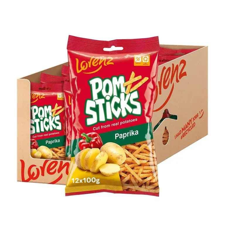 Lorenz Snack World Pomsticks Paprika, 12er Pack (12 x 100 g)