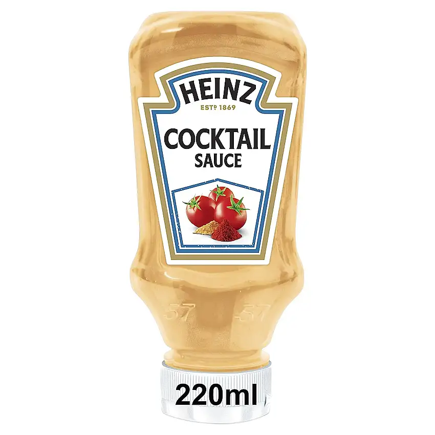 Heinz French Style Cocktail Sauce – Cremig-fruchtige Sauce in Kopfsteherflasche – 8 x 220 ml