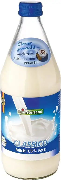 Münsterland Milch 1.5 Prozent, 12er Pack (12 x 500 ml)