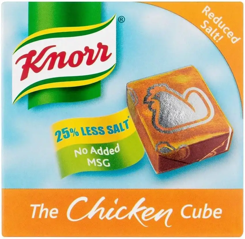 Knorr-Huhn Stock Cubes wenig Salz (6x9g) - Packung mit 2