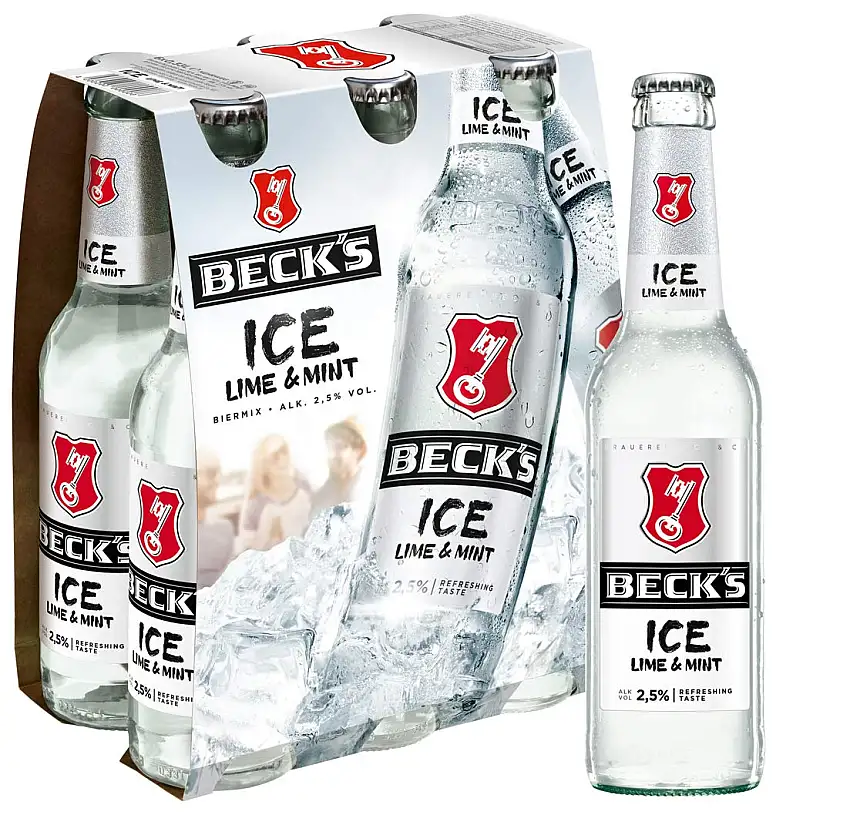 Beck's Ice Lime & Mint Biermischgetränk, Mehrweg, 6 x 330ml