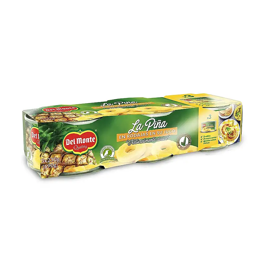 Del Monte Ananas Scheiben in Saft, 1er Pack (1 x 660 g)