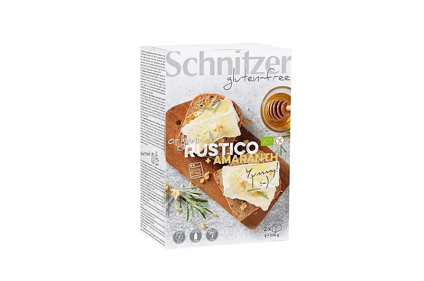 Schnitzer GLUTENFREE Brote Rustico mit Amaranthmehl glutenfrei, 4er Pack (4 x 500 g)