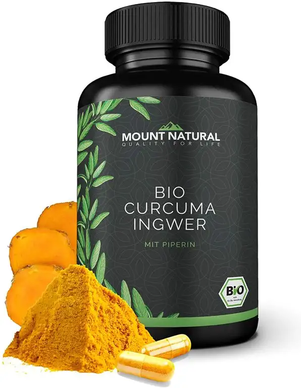 Curcuma & Ingwer & Pfeffer (180 Kapseln), NEUARTIGE KURKUMA KOMBINATION: Curcumin & Gingerol & Piperin. Hochdosiert, vegan, laborgeprüft ohne Zusatzstoffe