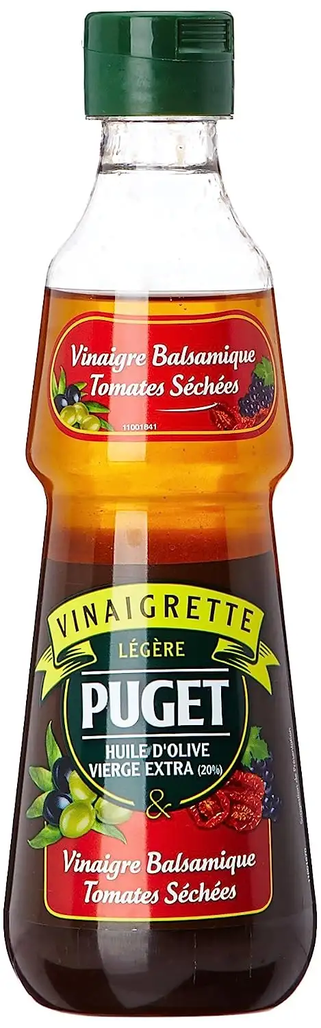 Puget Essig mit Olivenöl und getrockneten Tomaten