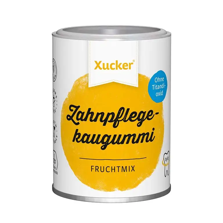 100 g Xucker Zuckerfreie Zahnpflege Kaugummis - Xylit Kaugummi zuckerfrei mit Spearmint Geschmack I Vegane Xylitol Birkenzucker Kaugummis zur Zahnpflege und gegen Mundgeruch (100g)