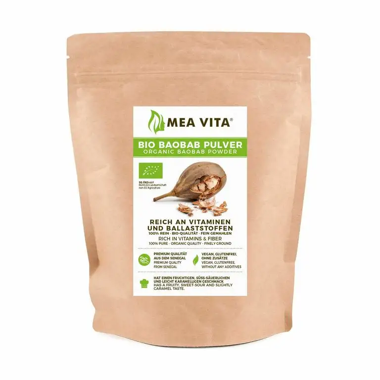 MeaVIta Bio Baobab Pulver, 1er Pack (1 x 500g)