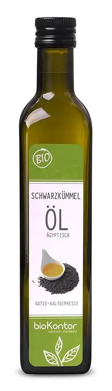 Schwarzkümmelöl ägyptisch BIO kaltgepresst 500ml I nativ und gefiltert I 100% rein I Rohkostqualität von bioKontor