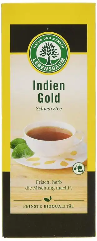 Lebensbaum Schwarztee Im Teebeutel - Indien Gold, 40 g